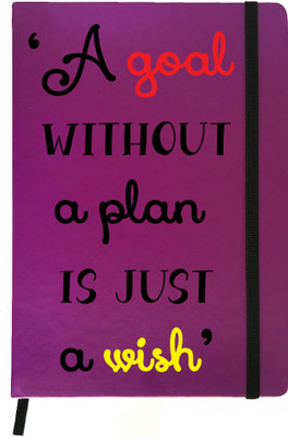 

Hamee A5 Notebook(Designer Printed PU Leather Undated A5 Notebook Planner, Purple)
