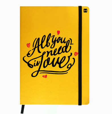 

Hamee A5 Notebook(Designer Printed PU Leather Undated A5 Notebook Planner, Yellow)