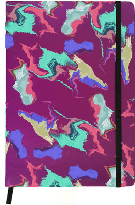 

Hamee A5 Notebook(Designer Printed PU Leather Undated A5 Notebook Planner, Purple)