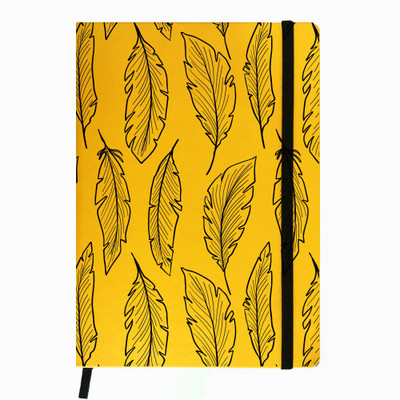 

Hamee A5 Notebook(Designer Printed PU Leather Undated A5 Notebook Planner, Yellow)