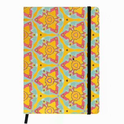 

Hamee A5 Notebook(Designer Printed PU Leather Undated A5 Notebook Planner, Yellow)