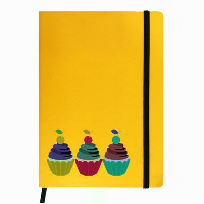 Hamee A5 Notebook(Designer Printed PU Leather Undated A5 Notebook Planner, Yellow)