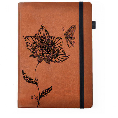 

Hamee A5 Notebook(Designer Printed PU Leather Undated A5 Notebook Planner, Tan)