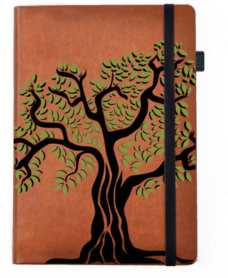 

Hamee A5 Notebook(Designer Printed PU Leather Undated A5 Notebook Planner, Tan)