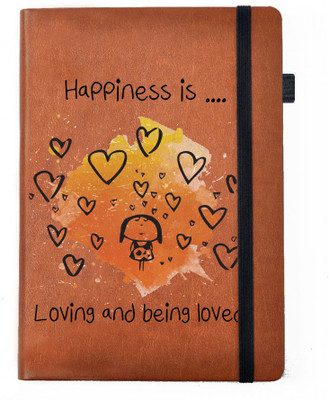 

Hamee A5 Notebook(Designer Printed PU Leather Undated A5 Notebook Planner, Tan)
