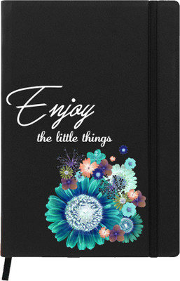 

Hamee A5 Notebook(Designer Printed PU Leather Undated A5 Notebook Planner, Black)