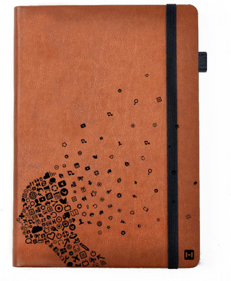 

Hamee A5 Notebook(Designer Printed PU Leather Undated A5 Notebook Planner, Tan)