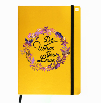 

Hamee A5 Notebook(Designer Printed PU Leather Undated A5 Notebook Planner, Yellow)