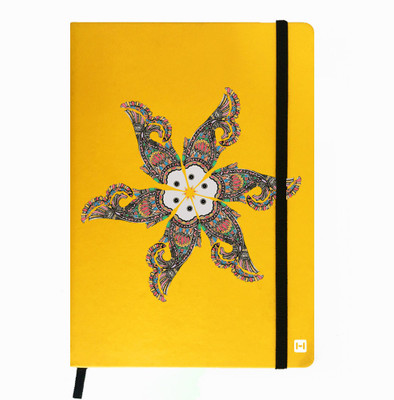

Hamee A5 Notebook(Designer Printed PU Leather Undated A5 Notebook Planner, Yellow)