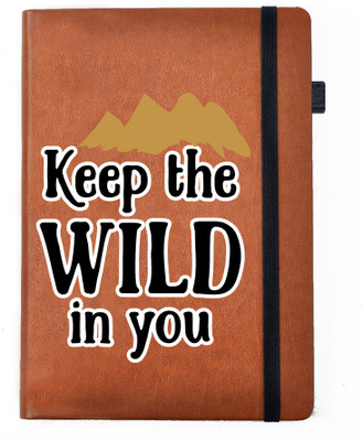 Hamee A5 Notebook(Designer Printed PU Leather Undated A5 Notebook Planner, Tan)