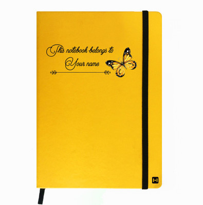 

Hamee A5 Notebook(Designer Printed PU Leather Undated A5 Notebook Planner, Yellow)