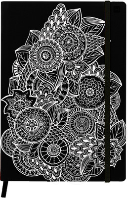 

Hamee A5 Notebook(Designer Printed PU Leather Undated A5 Notebook Planner, Black)