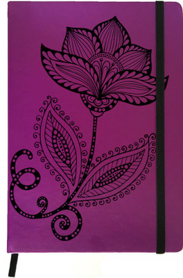 

Hamee A5 Notebook(Designer Printed PU Leather Undated A5 Notebook Planner, Purple)