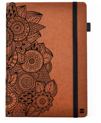 

Hamee A5 Notebook(Designer Printed PU Leather Undated A5 Notebook Planner, Tan)