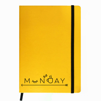 

Hamee A5 Notebook(Designer Printed PU Leather Undated A5 Notebook Planner, Yellow)