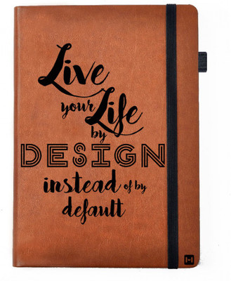 

Hamee A5 Notebook(Designer Printed PU Leather Undated A5 Notebook Planner, Tan)