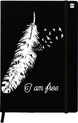 Hamee A5 Notebook(Designer Printed PU Leather Undated A5 Notebook Planner, Black)