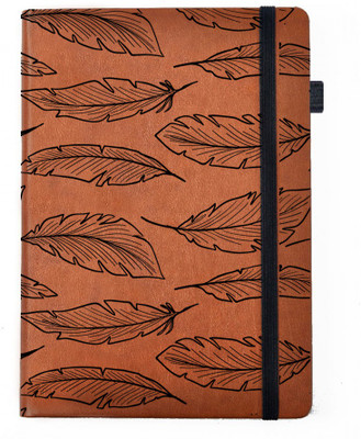 

Hamee A5 Notebook(Designer Printed PU Leather Undated A5 Notebook Planner, Tan)