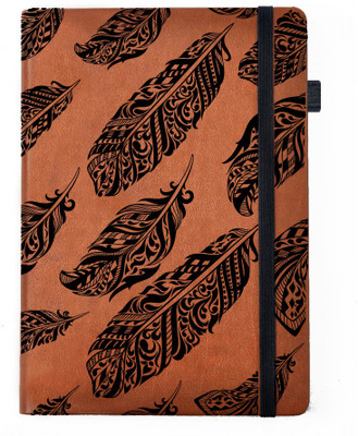 

Hamee A5 Notebook(Designer Printed PU Leather Undated A5 Notebook Planner, Tan)