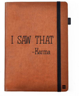 

Hamee A5 Notebook(Designer Printed PU Leather Undated A5 Notebook Planner, Tan)