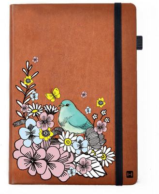 

Hamee A5 Notebook(Designer Printed PU Leather Undated A5 Notebook Planner, Tan)