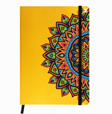 

Hamee A5 Notebook(Designer Printed PU Leather Undated A5 Notebook Planner, Yellow)