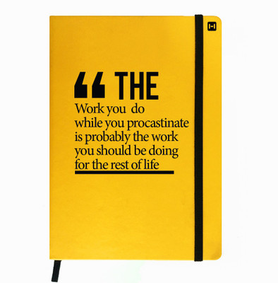 

Hamee A5 Notebook(Designer Printed PU Leather Undated A5 Notebook Planner, Yellow)