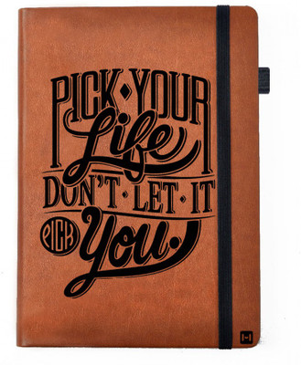 

Hamee A5 Notebook(Designer Printed PU Leather Undated A5 Notebook Planner, Tan)