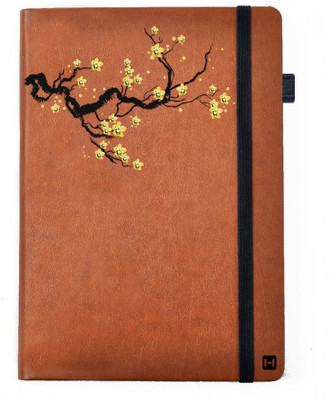 

Hamee A5 Notebook(Designer Printed PU Leather Undated A5 Notebook Planner, Tan)