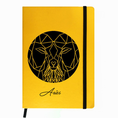 

Hamee A5 Notebook(Designer Printed PU Leather Undated A5 Notebook Planner, Yellow)
