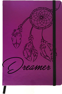 

Hamee A5 Notebook(Designer Printed PU Leather Undated A5 Notebook Planner, Purple)