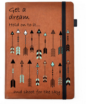 

Hamee A5 Notebook(Designer Printed PU Leather Undated A5 Notebook Planner, Tan)