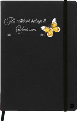 

Hamee A5 Notebook(Designer Printed PU Leather Undated A5 Notebook Planner, Black)