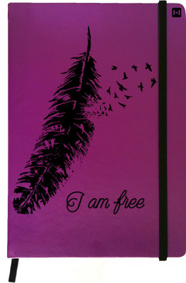 

Hamee A5 Notebook(Designer Printed PU Leather Undated A5 Notebook Planner, Purple)