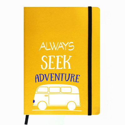 

Hamee A5 Notebook(Designer Printed PU Leather Undated A5 Notebook Planner, Yellow)