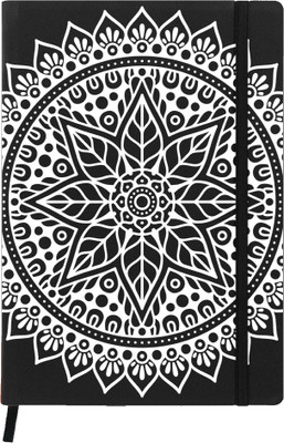 

Hamee A5 Notebook(Designer Printed PU Leather Undated A5 Notebook Planner, Black)