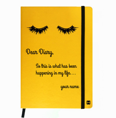 

Hamee A5 Notebook(Designer Printed PU Leather Undated A5 Notebook Planner, Yellow)