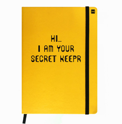 Hamee A5 Notebook(Designer Printed PU Leather Undated A5 Notebook Planner, Yellow)