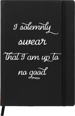 

Hamee A5 Notebook(Designer Printed PU Leather Undated A5 Notebook Planner, Black)