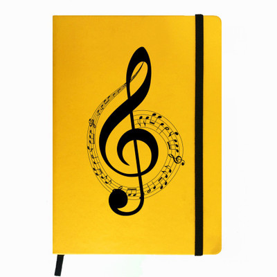 

Hamee A5 Notebook(Designer Printed PU Leather Undated A5 Notebook Planner, Yellow)