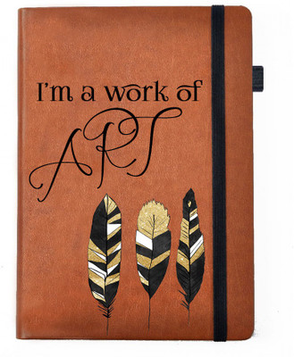 

Hamee A5 Notebook(Designer Printed PU Leather Undated A5 Notebook Planner, Tan)