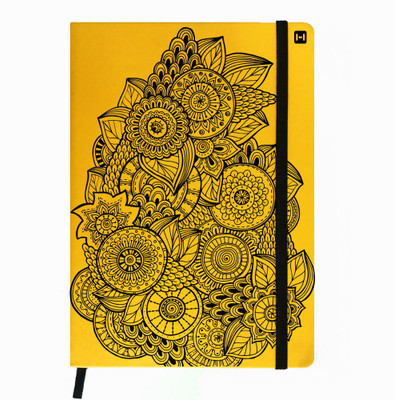 

Hamee A5 Notebook(Designer Printed PU Leather Undated A5 Notebook Planner, Yellow)