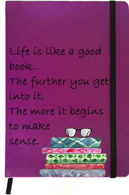

Hamee A5 Notebook(Designer Printed PU Leather Undated A5 Notebook Planner, Purple)