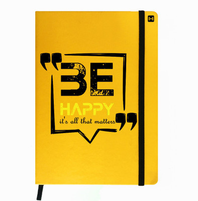 

Hamee A5 Notebook(Designer Printed PU Leather Undated A5 Notebook Planner, Yellow)
