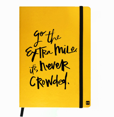 

Hamee A5 Notebook(Designer Printed PU Leather Undated A5 Notebook Planner, Yellow)