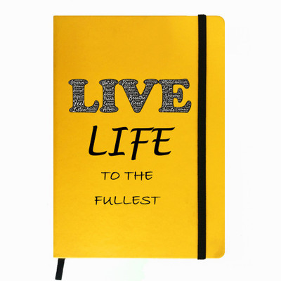 

Hamee A5 Notebook(Designer Printed PU Leather Undated A5 Notebook Planner, Yellow)
