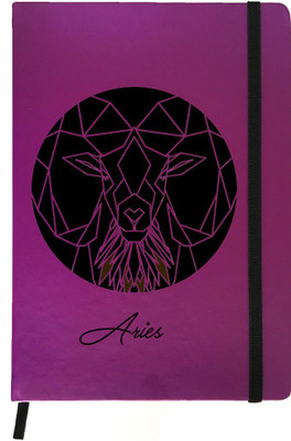 Hamee A5 Notebook(Designer Printed PU Leather Undated A5 Notebook Planner, Purple)