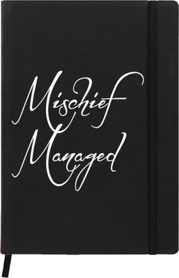 

Hamee A5 Notebook(Designer Printed PU Leather Undated A5 Notebook Planner, Black)