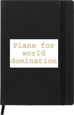 

Hamee A5 Notebook(Designer Printed PU Leather Undated A5 Notebook Planner, Black)