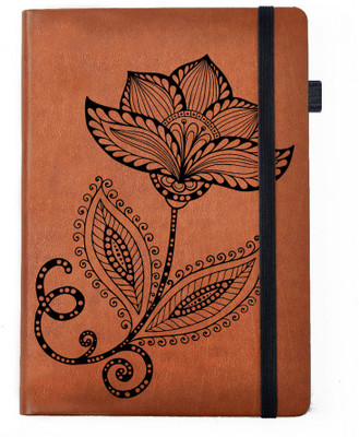 

Hamee A5 Notebook(Designer Printed PU Leather Undated A5 Notebook Planner, Tan)